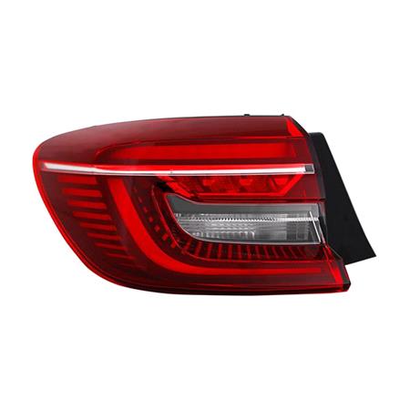 Left Rear Lamp (Outer, On Quarter Panel, LED / Halogen, Supplied Without Bulbholder) for Renault CLIO V 2019 Onwards