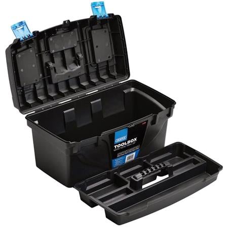 Draper 24201 Plastic Toolbox with Tote Tray, 22"