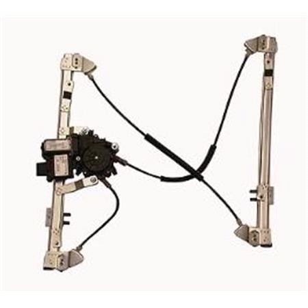 Front Right Electric Window Regulator (with motor, one touch operation) for RENAULT LAGUNA II (BG01_), 2001 2007, 4 Door Models, One Touch Version, motor has 6 or more pins