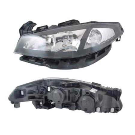 Left Headlamp (Halogen, H7 / H1 Bulbs, Original Equipment) for Renault LAGUNA II 2005 2007