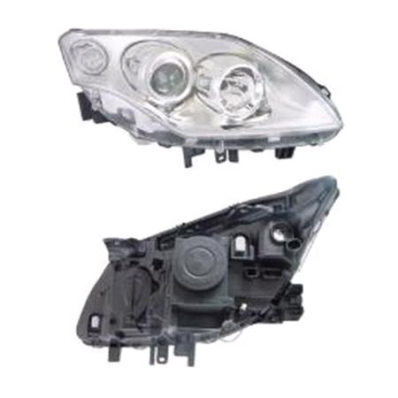 Right Headlamp (Halogen, Takes H7 / H7 Bulbs, Supplied Without Motor, Original Equipment) for Renault LAGUNA III 2007 on