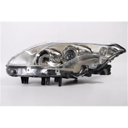Left Headlamp (Halogen, Takes H7 / H7 Bulbs, Supplied Without Motor, Original Equipment) for Renault LAGUNA Coupe 2007 on