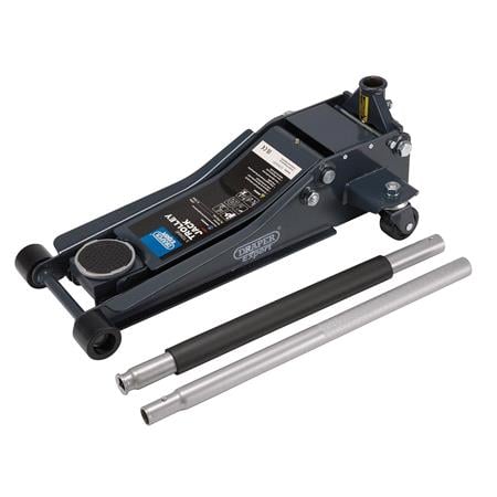 Draper Expert 24271 Professional Low Profile Garage Trolley Jack, 3 Tonne