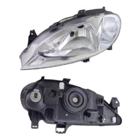 Left Headlamp (Halogen, Single Reflector, Takes H4 Bulb, Original Equipment) for Renault MEGANE Cabriolet 1999 2003
