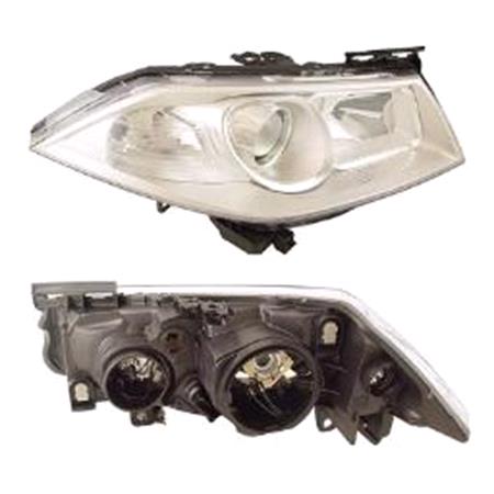 Right Headlamp (Halogen, Takes H7 / H1 Bulbs, Supplied Without Motor, Original Equipment) for Renault MEGANE II 2006 2009