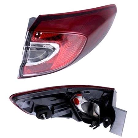 Right Rear Lamp (Outer, On Quarter Panel, Supplied Without Bulbholder) for Renault MEGANE Estate 2009 on