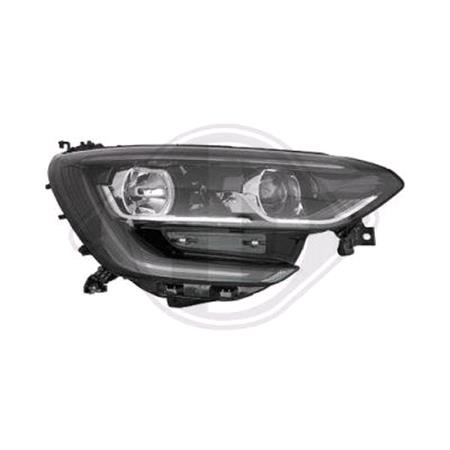 Right Headlamp (Halogen, Takes H7 / H7 Bulbs, With LED Daytime Running Light, Dynamique Models, Original Equipment) for Renault MEGANE IV Grandtour 2017 on