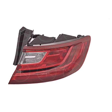 Right Rear Lamp (Outer, On Quarter Panel, LED / Halogen, Hatchback & Estate Models, Supplied With Bulbholder, Original Equipment) for Renault MEGANE IV Grandtour 2016 on