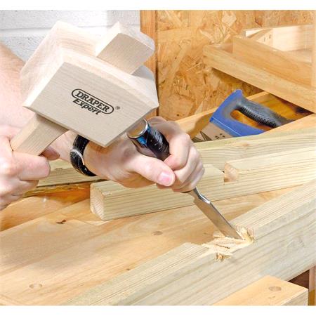 Draper Expert 24408 25mm Soft Grip 'Pound Thru' Bevel Edge Wood Chisel