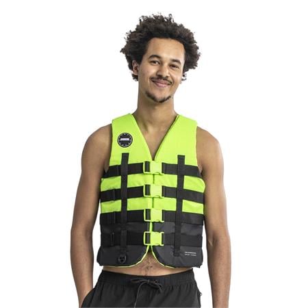 JOBE Adult 4 Buckle Vest   Lime Green   Size XS
