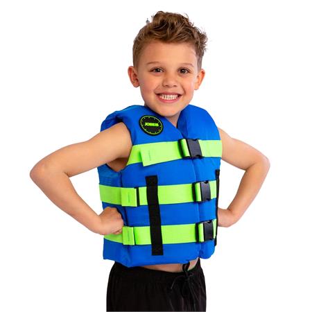 JOBE Nylon Life Vest for Kids   Blue   One Size 30 40kg