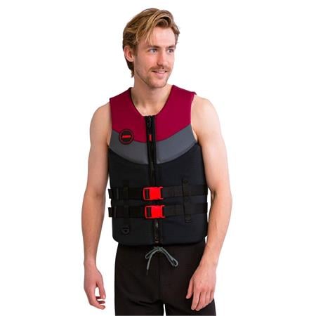 JOBE Neoprene Vest Men Burgundy Red   Large