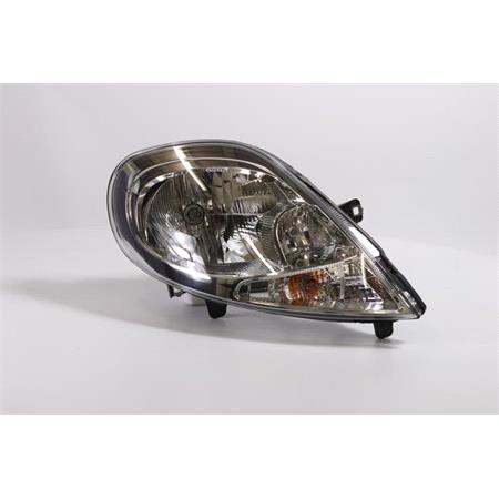 Right Headlamp (With Clear Indicator, Halogen, Takes H4 Bulb, Supplied With Motor & Bulb, Original Equipment) for Renault TRAFIC II Van 2007 on