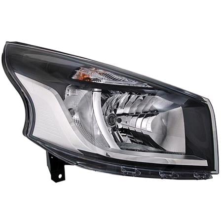 Right Headlamp (Halogen, Takes H4 Bulb, Supplied With Motor, Original Equipment) for Fiat TALENTO Combi 2016 on