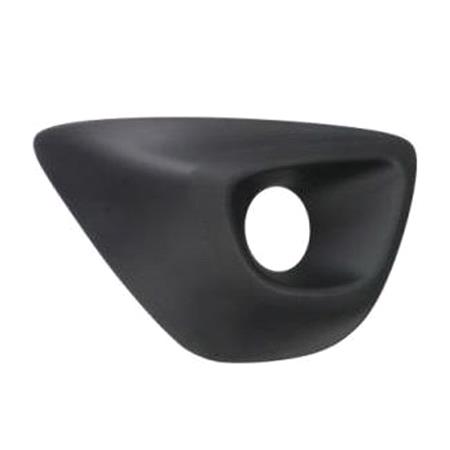 Opel Vivaro 2014 2019 RH (Drivers Side) Front Bumper Grille, Grained, Matte Black, With Hole For Fog Lamp, TUV Approved