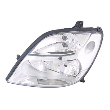 Left Headlamp (Silver Bezel, Original Equipment) for Renault SCÉNIC I 1999 2003