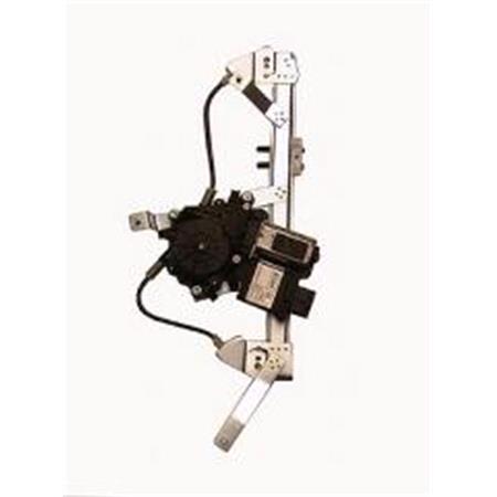 Right, Rear Door Window Regulator for Renault GRAND SCÉNIC 2004 to 2009, 4 Door Models, One Touch/AntiPinch Version, holds a motor with 6 or more pins