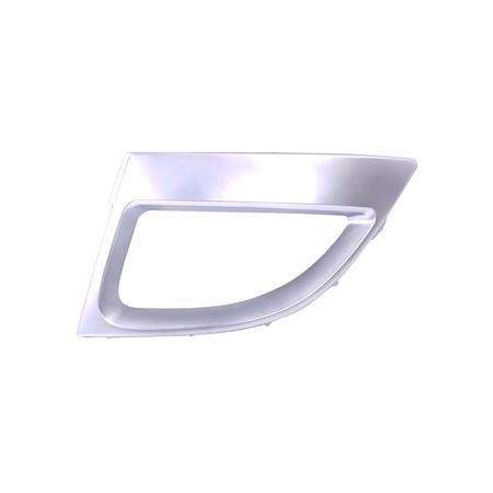 Renault Scenic 2009 2012 LH (Passenger Side) Front Bumper Grille Bezel, Painted Silver
