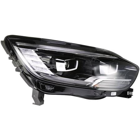 Right Headlamp (LED, Supplied With Control Modules For LED's, Supplied With Motor, Original Equipment) for Renault SCENIC IV 2016 Onwards