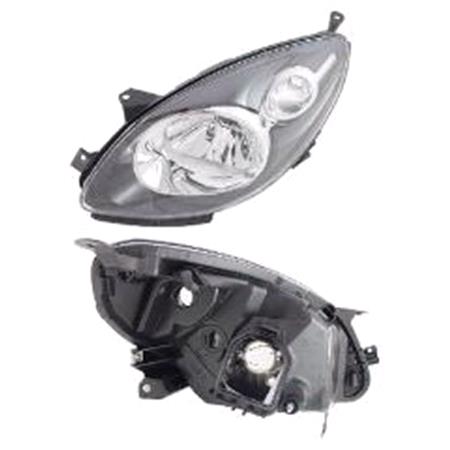 Left Headlamp (Halogen, Takes H4 Bulb) for Renault TWINGO 2007 on