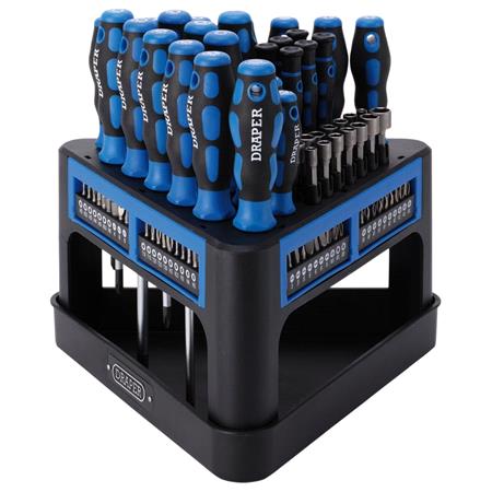 Draper 24719 Screwdriver, Socket and Bit Set (100 Piece)