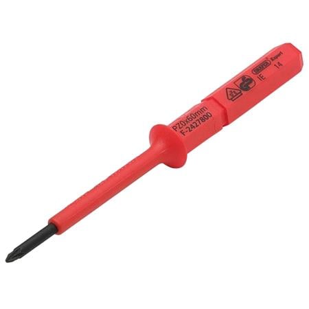 Draper 24744 XP1000 VDE PZ Type Interchangeable Screwdriver Blade, No.0 x 60mm