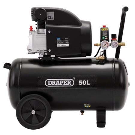 Draper 24981 50L Direct Drive Air Compressor, 1.5kW/2hp