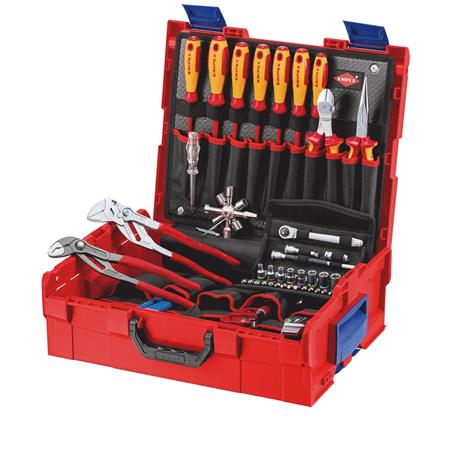 KNIPEX L BOXX Plumbing Tool Kit, 52 Parts, 357mm