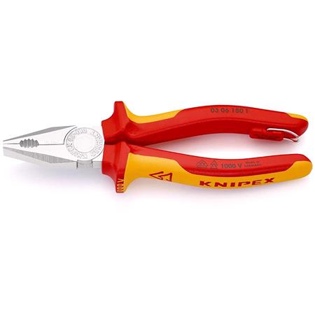 KNIPEX VDE Combination Pliers, 180mm