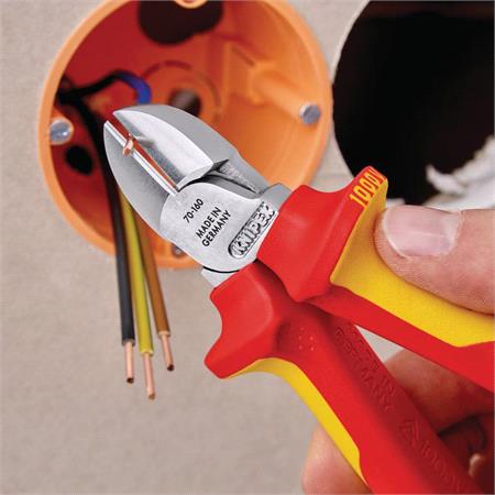 KNIPEX VDE Diagonal Cutter, 160mm