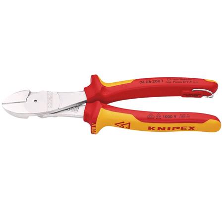 KNIPEX VDE Insulated High Leverage Diagonal Cutter, 200mm