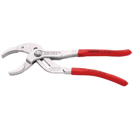 KNIPEX Siphon and Connector Pliers, Chrome, 250mm