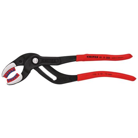 KNIPEX Siphon and Connector Pliers with Gripping Jaws, Black, 250mm