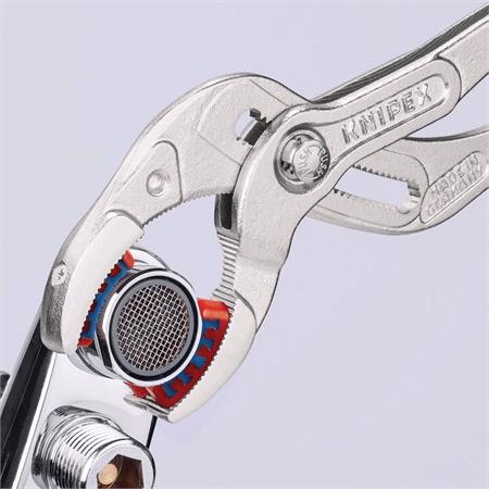 KNIPEX Siphon and Connector Pliers with Gripping Jaws, Chrome, 250mm