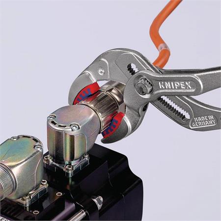 KNIPEX Siphon and Connector Pliers with Gripping Jaws, Chrome, 250mm