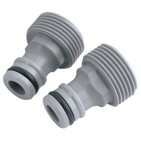 Draper 25905 Twin Pack of Female to Male Connectors (3 4 inch)