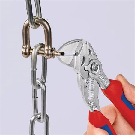 KNIPEX Pliers Wrench with Smooth Jaws, 180mm