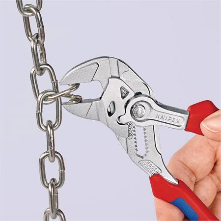 KNIPEX Pliers Wrench with Smooth Jaws, 180mm