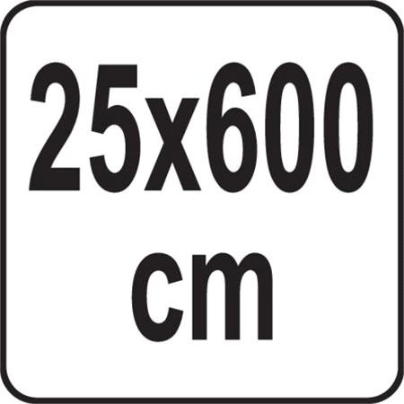 VACUUM FOIL IN A ROLL 25X600CM