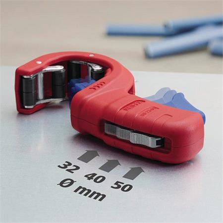 KNIPEX Pipe Cutter for Plastic Drain Pipes, 165mm