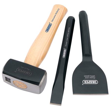 Draper 26120 Builders Kit with FSC Certified Hickory Handle (3 Piece)