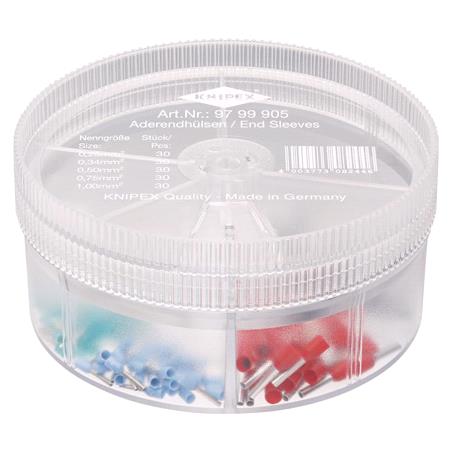 KNIPEX Assortment Boxes with 150 Wire Ferrules