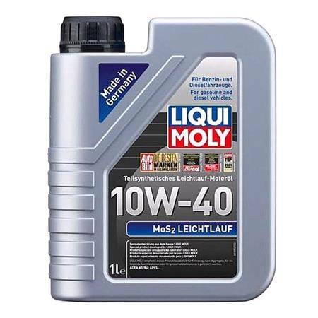 Liqui Moly 10W 40 A3/B4 MoS2 Leichtlauf Semi Synthetic Engine Oil   5 Litres