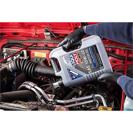 Liqui Moly 10W 40 A3/B4 MoS2 Leichtlauf Semi Synthetic Engine Oil   5 Litres