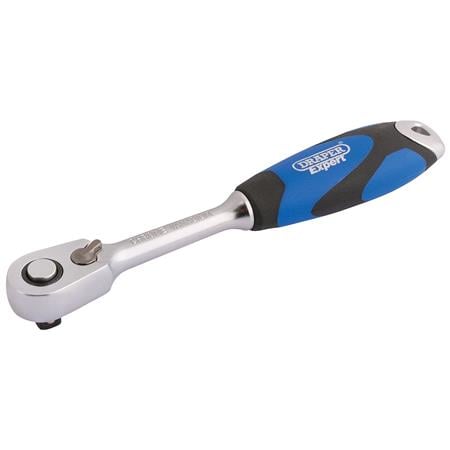 Draper Expert 26514 1 4 inch Sq. Dr. 60 Tooth Micro Head Reversible Soft Grip Ratchet