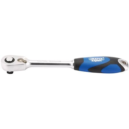 Draper Expert 26515 3 8 inch Sq. Dr. 60 Tooth Micro Head Reversible Soft Grip Ratchet