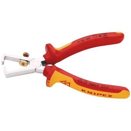 KNIPEX 26968 VDE Insulation Stripper, 160mm