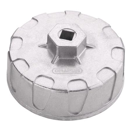 Draper 27115 Oil Filter Socket, 3/8" Sq. Dr., 84mm/14 Flutes
