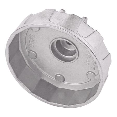 Draper 27137 Oil Filter Socket, 3/8" Sq. Dr., 92mm/15 Flutes