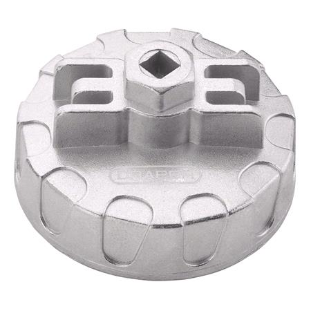 Draper 27137 Oil Filter Socket, 3/8" Sq. Dr., 92mm/15 Flutes